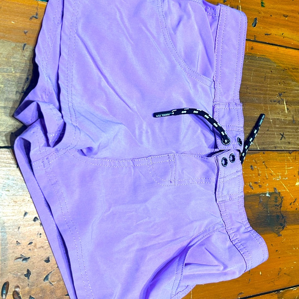 HANG TEN purple swim shorts